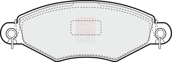Apec Blue PD3035 Brake Pad Set, disc brake - 2