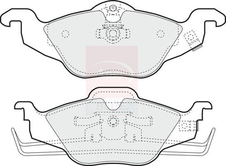 Apec Blue PD3038 Brake Pad Set, disc brake - 1
