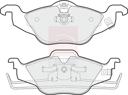 Apec Blue PD3038 Brake Pad Set, disc brake - 2