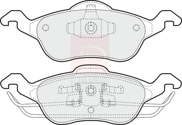 Apec Blue PD3039 Brake Pad Set, disc brake - 1
