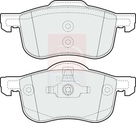 Apec Blue PD3044 Brake Pad Set, disc brake - 1