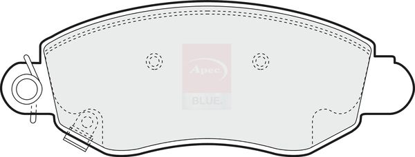 Apec Blue PD3050 Brake Pad Set, disc brake - 1