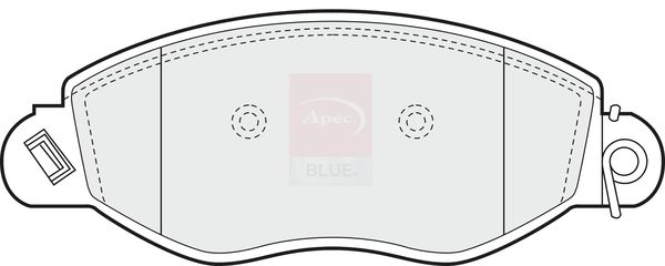 Apec Blue PD3051 Brake Pad Set, disc brake - 1