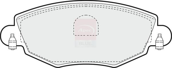 Apec Blue PD3053 Brake Pad Set, disc brake - 1