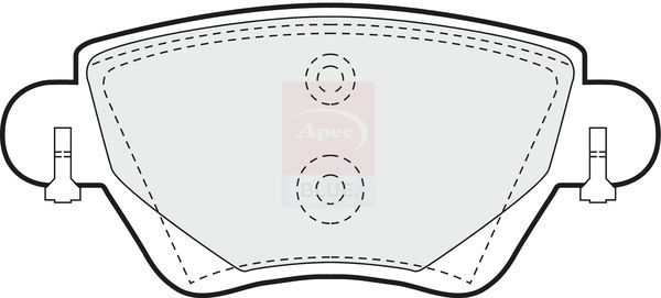 Apec Blue PD3054 Brake Pad Set, disc brake - 2