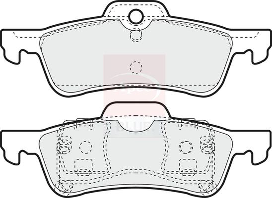 Apec Blue PD3065 Brake Pad Set, disc brake - 1