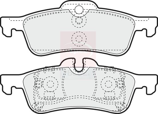 Apec Blue PD3065 Brake Pad Set, disc brake - 2