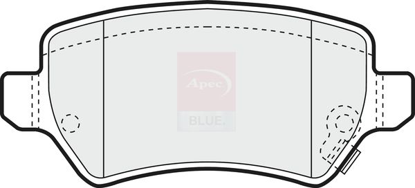 Apec Blue PD3070 Brake Pad Set, disc brake - 1