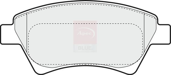 Apec Blue PD3072 Brake Pad Set, disc brake - 1