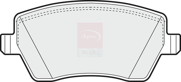Apec Blue PD3075 Brake Pad Set, disc brake - 1