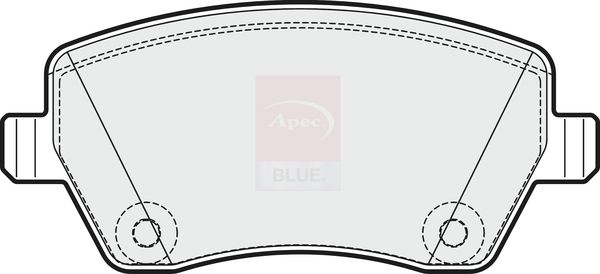 Apec Blue PD3075 Brake Pad Set, disc brake - 2