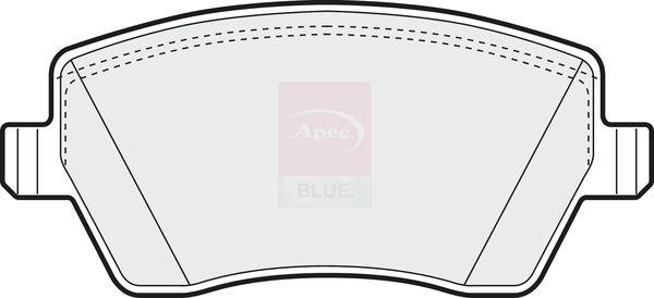 Apec Blue PD3075 Brake Pad Set, disc brake - 3