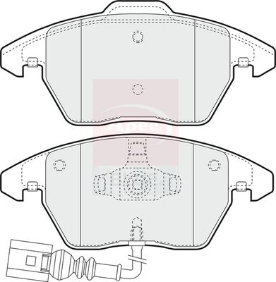 Apec Blue PD3076 Brake Pad Set, disc brake - 1