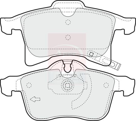 Apec Blue PD3078 Brake Pad Set, disc brake - 2