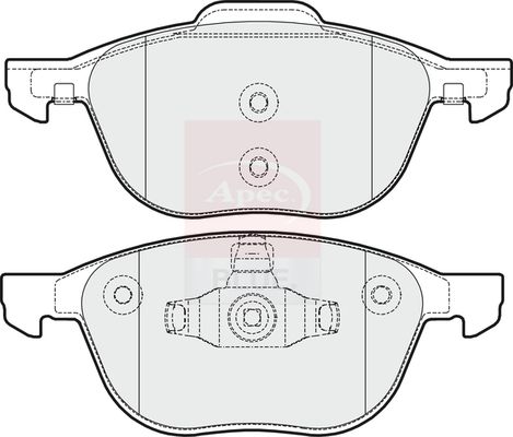 Apec Blue PD3082 Brake Pad Set, disc brake - 1