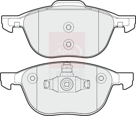 Apec Blue PD3082 Brake Pad Set, disc brake - 1