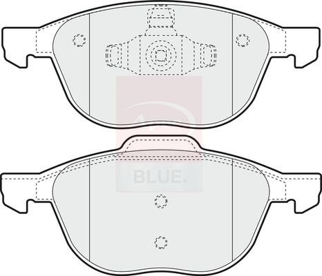 Apec Blue PD3082 Brake Pad Set, disc brake - 2