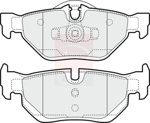 Apec Blue PD3083 Brake Pad Set, disc brake - 2