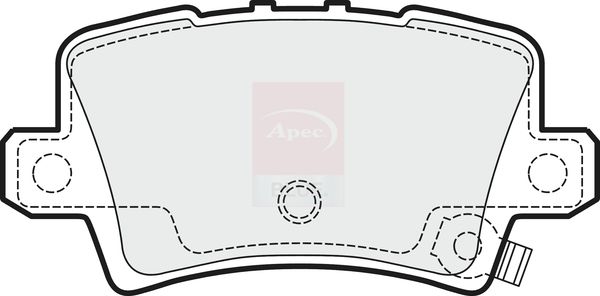 Apec Blue PD3088 Brake Pad Set, disc brake - 1