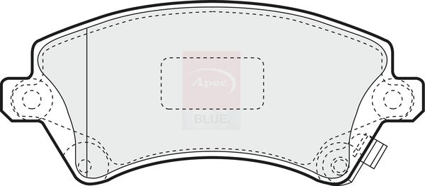 Apec Blue PD3100 Brake Pad Set, disc brake - 1