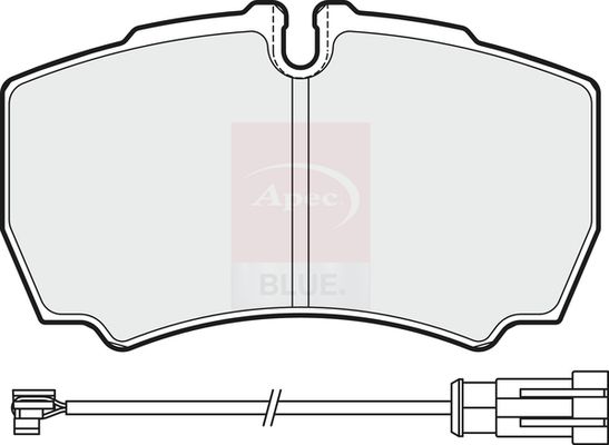 Apec Blue PD3102 Brake Pad Set, disc brake - 2