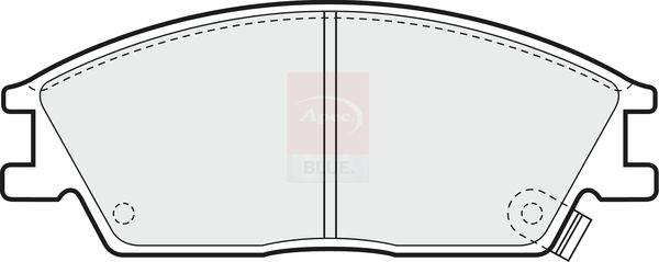 Apec Blue PD3103 Brake Pad Set, disc brake - 2