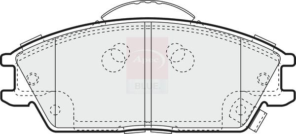 Apec Blue PD3103 Brake Pad Set, disc brake - 3