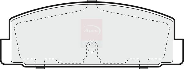 Apec Blue PD3104 Brake Pad Set, disc brake - 1