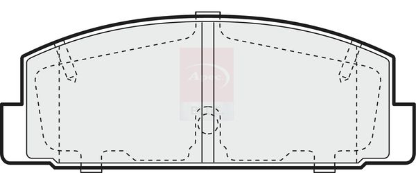 Apec Blue PD3104 Brake Pad Set, disc brake - 2