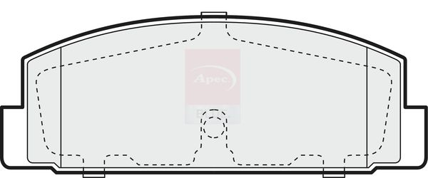 Apec Blue PD3104 Brake Pad Set, disc brake - 3