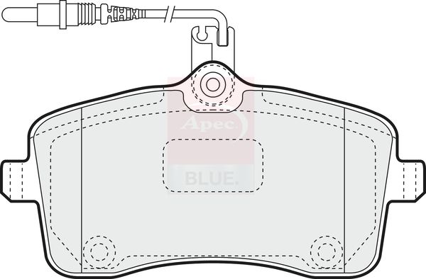 Apec Blue PD3105 Brake Pad Set, disc brake - 1