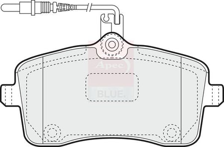 Apec Blue PD3105 Brake Pad Set, disc brake - 1