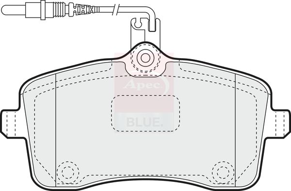 Apec Blue PD3105 Brake Pad Set, disc brake - 2