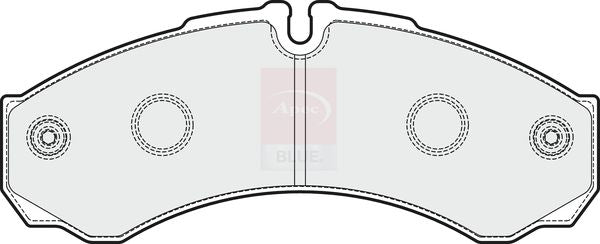 Apec Blue PD3108 Brake Pad Set, disc brake - 2