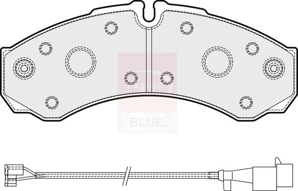 Apec Blue PD3108 Brake Pad Set, disc brake - 3