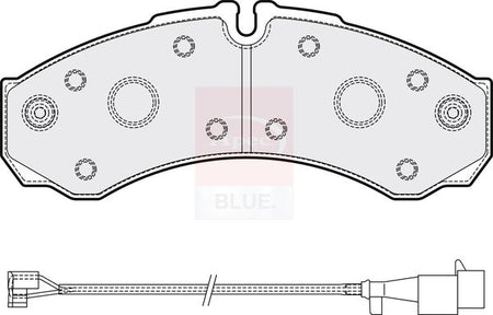 Apec Blue PD3108 Brake Pad Set, disc brake - 3
