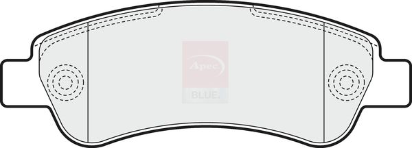 Apec Blue PD3109 Brake Pad Set, disc brake - 1