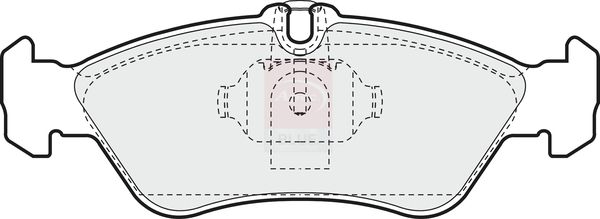 Apec Blue PD3113 Brake Pad Set, disc brake - 1