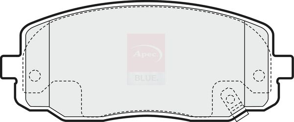 Apec Blue PD3118 Brake Pad Set, disc brake - 2