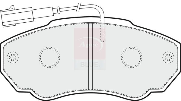 Apec Blue PD3119 Brake Pad Set, disc brake - 1