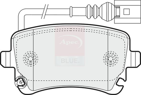 Apec Blue PD3120 Brake Pad Set, disc brake - 1
