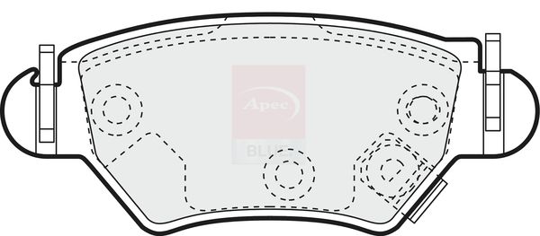 Apec Blue PD3123 Brake Pad Set, disc brake - 1