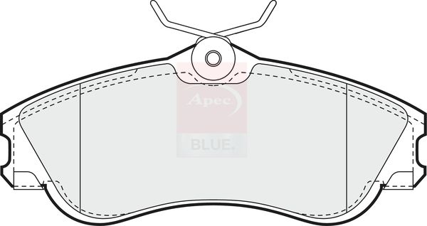 Apec Blue PD3126 Brake Pad Set, disc brake - 1