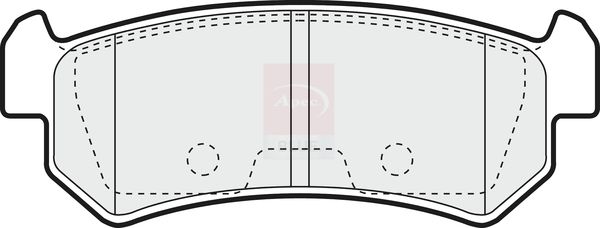 Apec Blue PD3127 Brake Pad Set, disc brake - 2