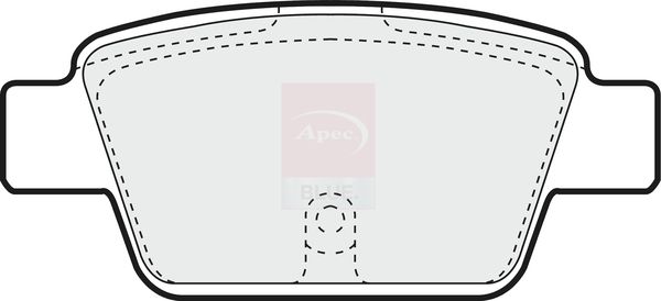 Apec Blue PD3128 Brake Pad Set, disc brake - 1