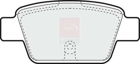 Apec Blue PD3128 Brake Pad Set, disc brake - 1