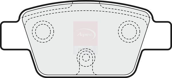 Apec Blue PD3128 Brake Pad Set, disc brake - 2