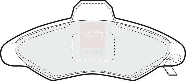 Apec Blue PD3131 Brake Pad Set, disc brake - 1