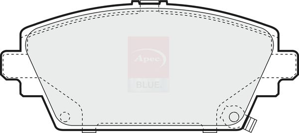 Apec Blue PD3133 Brake Pad Set, disc brake - 1