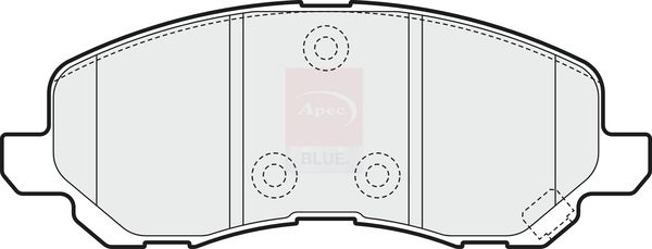 Apec Blue PD3134 Brake Pad Set, disc brake - 3